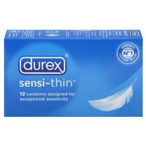  Durex   Sensi Thin Condom 12 Count. Health & Personal 