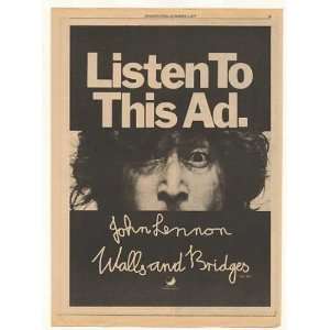  Vintage John Lennon Advertising Poster Reproduction 