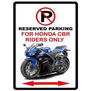  Honda CBR600 Motorcycle Cartoon No Parking Sign 