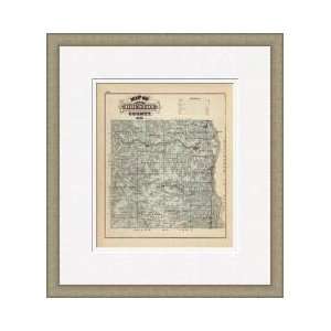  Map Of Houston County Minnesota 1874 Framed Giclee Print 