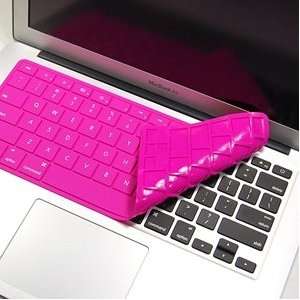 Cosmos ® Hot pink Solid Pure Silicone Keyboard cover skin for Macbook 