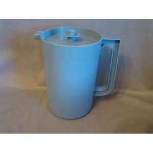   Blue Pitcher 2 Quart Pitcher with Country Blue Push Button Seal