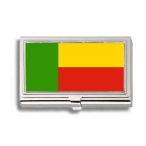  Benin Flag Business Card Holder Metal Case Office 
