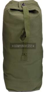 Olive Drab Top Load Canvas Military Duffle Bag  