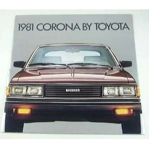    1981 81 Toyota CORONA BROCHURE Sedan Luxury Deluxe 