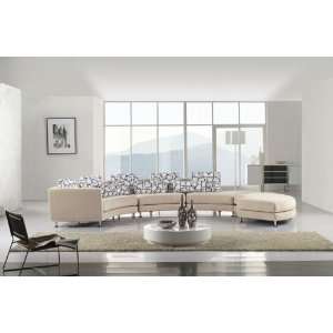  4pc Contemporary Modern Sectional Fabric Sofa Set, V A05 
