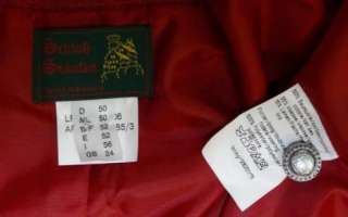RED COTTON & LINEN German Dress Suit JACKET 16 18 XL  