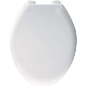   380SLOWT 000 Elongated Slow Close Toilet Seat, White