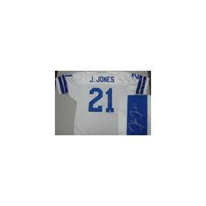  Julius Jones Signed Dallas Cowboys White Prostyle Jersey 