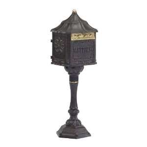  Colonial Pedestal Mailbox w Adjustable Mail Flap Patio 
