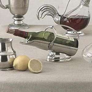  Arte Italica Pewter Barware Wine Bottle Holder Accessory 