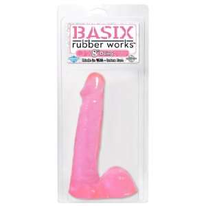  Basix Rubber Works 8 Inch Dong, Pink Pipedreams Health 