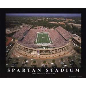  Spartan Stadium   Michigan State   Poster by Mike Smith 