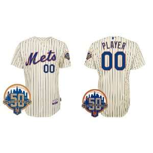  New York Mets Authentic MLB Jerseys BLANK WHITE Cool Base 