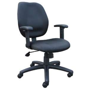  Boss Black Task Chair W/ Adjustabl Arms