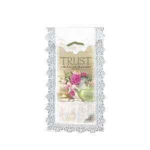 Heritage Lace Trust In The Lord 12 Inch by 20 Inch Wall 