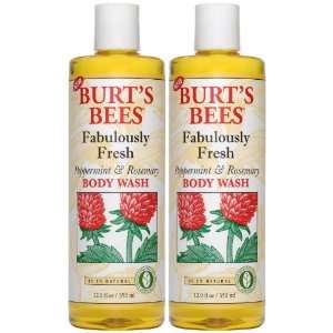  Burts Bees Body Wash, Peppermint & Rosemary   2 pk 