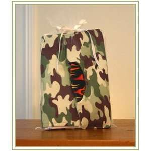 Baby Bib, Burp Cloth & Blanket Baby Gift Set   Trendy Green Camouflage