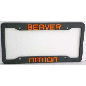  Oregon St BEAVER NATION License Plate Frame Automotive