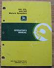 John Deere 350 370 550 Manure Spreader Operators Owners Manual jd 