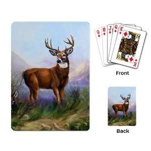   Violano Playing Cards White Tailed Stag Deer