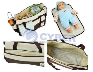 5PC Multi Function Baby Diaper BagTote Shoulder Set New  