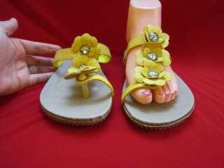 FOREVER Collection Women YELLOW Sandals Women US Size 6 10  