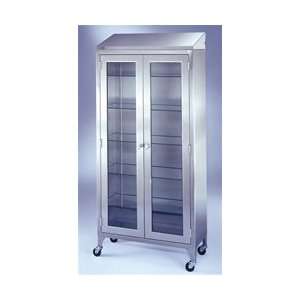  Instrument and Supply Cabinet with 5 Stainless Shelves 