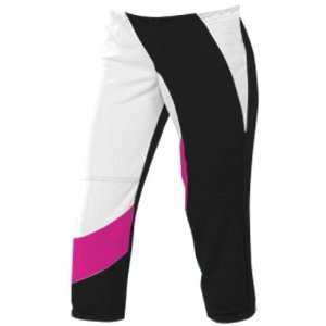  Womens Cyclone Stretch Polyester Softball Pants 440 BLACK 