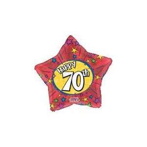  20 Happy 70th Star   Mylar Balloon Foil