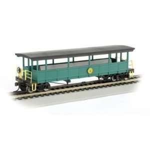   Open Sided Excursion Car with Seats Cass Scenic Railroad Toys & Games
