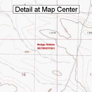USGS Topographic Quadrangle Map   Hodge Station, Idaho (Folded 