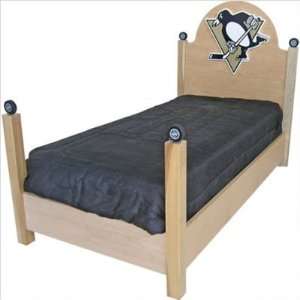   Furniture Pittsburgh Penguins Wooden Twin Bed
