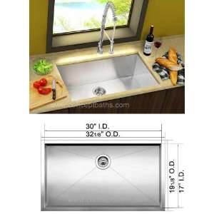  Kitchen Sink, strainer and protection grid included