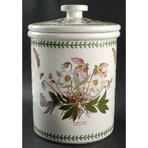 Portmeirion Botanic Garden Bread Crock with Lid, Fine China Dinnerware 