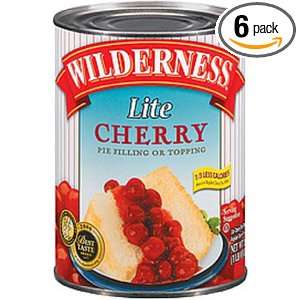 Wilderness Lite Cherry Pie Filling and Topping, 20 Ounce (Pack of 6 