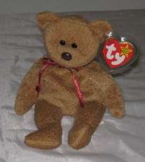 CURLY THE BROWN BEAR   Ty Beanie Baby (Beanies, Babies)  