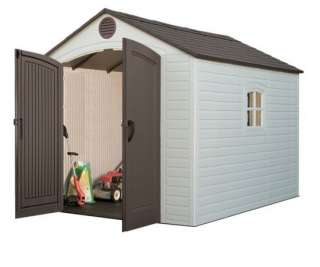 Lifetime 8x10 Plastic Backyard Storage Shed Kit (60018)  