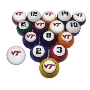  Virginia Tech Hokies Billiard Balls