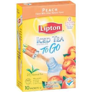   Beverage Iced Tea Mix To Go Peach Sugar Free .05 Oz Packets   12 Pack