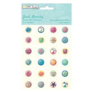 Just Beachy Dome Dot Stickers Toys & Games