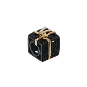 161002 Gift Box  14K Gold Sterling Silver with Black Rhodium Plating 