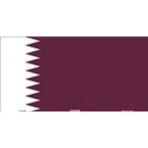  Qatar Flag License Plate Plates Tags Tag auto vehicle car 