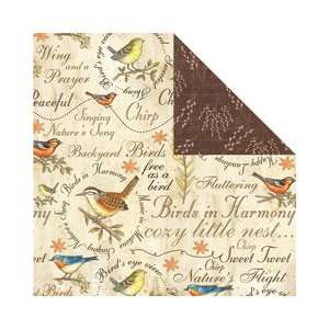  Birds Collection   12 x 12 Double Sided Paper   Sweet Treat Arts