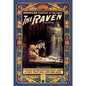   Black poster printed on 20 x 30 stock. The Raven