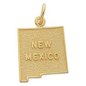  Rembrandt Charms New Mexico Charm, Gold Plated Silver 