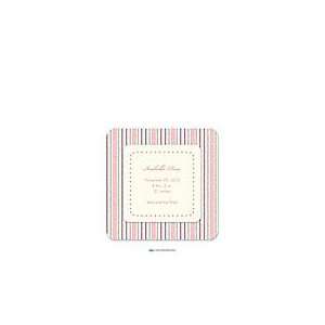  Pink Baby Pinstripes Baby Girl Announcements Baby