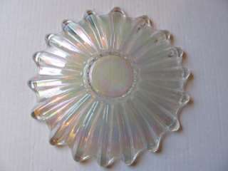 VTG FEDERALCRYSTAL IRIDESCENT GLASS PLATTER CELESTRAL  