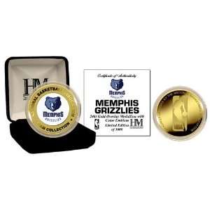 Memphis Grizzlies 24Kt Gold And Color Team Coin 