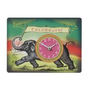  Timeworks Pop Out Clock, Elephant with Celebrate Theme 